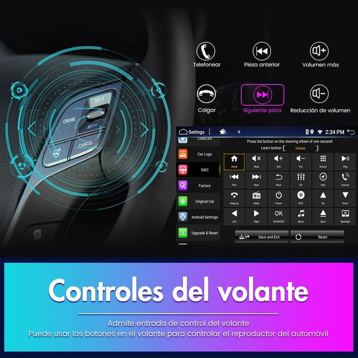 YUNTX Android 12 [4GB+64GB] Radio für Seat Leon MK2 2005-2012-[Eingebautes CarPlay/Android Auto/DSP/