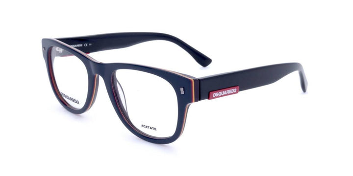 DSQUARED2 D2 0048 Brille, Blue Black, 51 für Herren, Blauschwarz