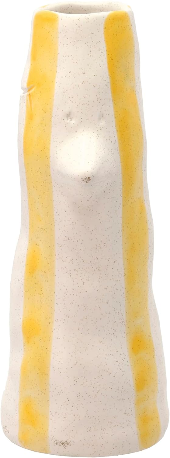 Villa Collection Styles Vase mit Schnabel und Wimpern 11,5 x 10 x 26 cm S Gelb, S Gelb