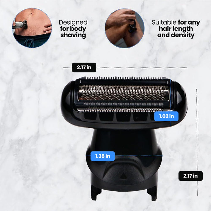 Anakel Home Ersatzkopf für Herren-Elektrorasierer 81634460 Kompatibel mit Multi Grooming Body Shaver