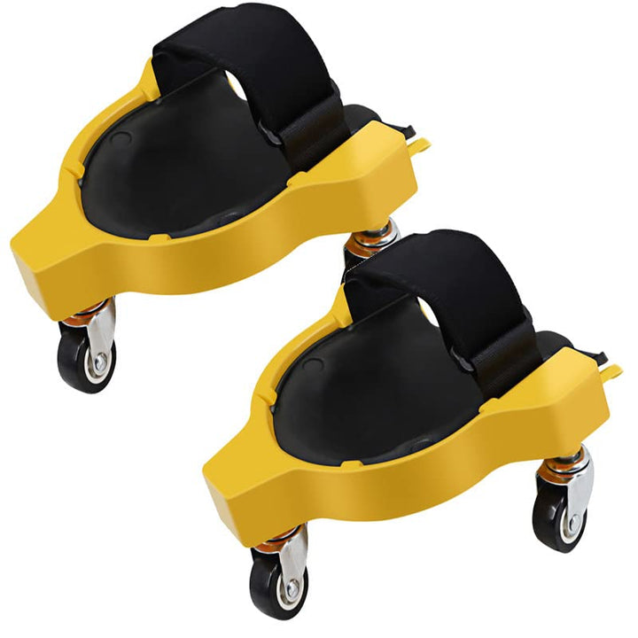 2 Pcs Rollende Knieschützer, Knieschoner mit 3 Rollen und bequemen Gelkissen, 360 Grad drehbar, mit