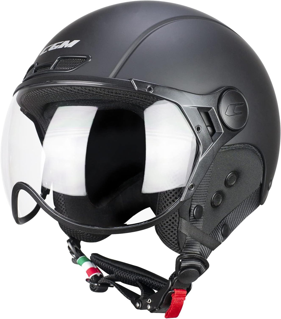 CGM Unisex – Erwachsene EBI skihelm, Mattschwarz, M (57-58cm)