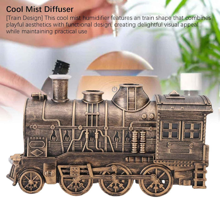 KKPLZZ Diffusor für ätherische Öle, Elektrischer -Diffusor in Zugform, Duft-Kühlnebel-Diffusor mit Z