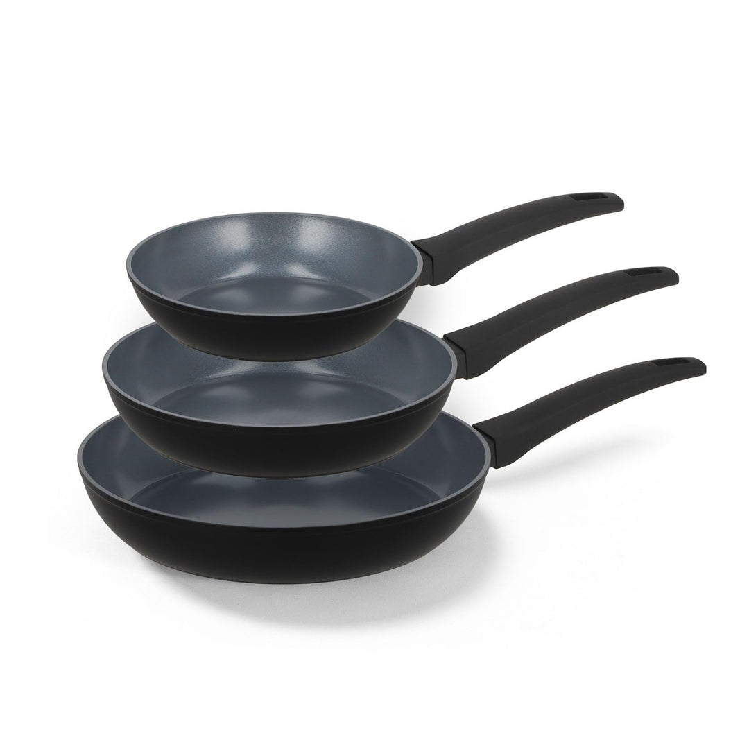 Be Living Delight Pfannenset 3-teilig, Bratpfanne 20/24/28 cm, Non Stick Keramik Antihaft, Induktion