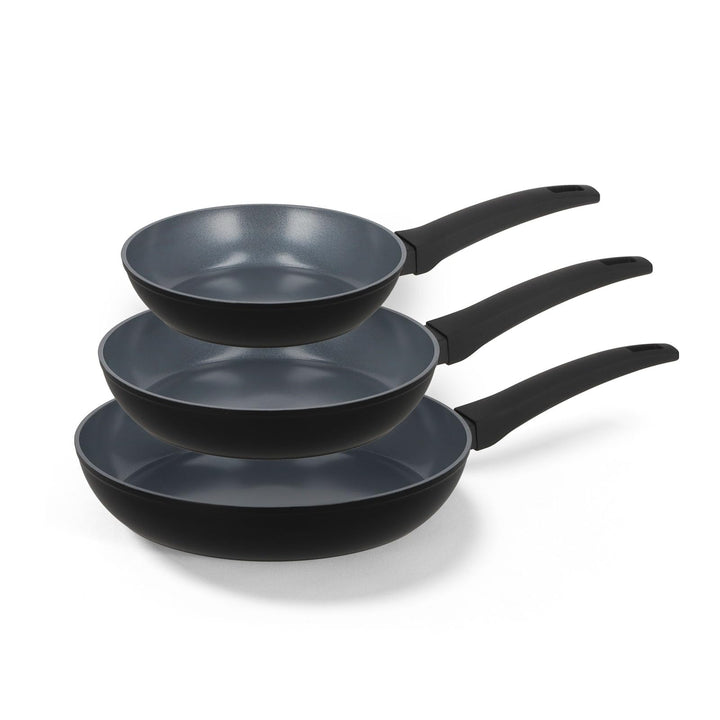Be Living Delight Pfannenset 3-teilig, Bratpfanne 20/24/28 cm, Non Stick Keramik Antihaft, Induktion