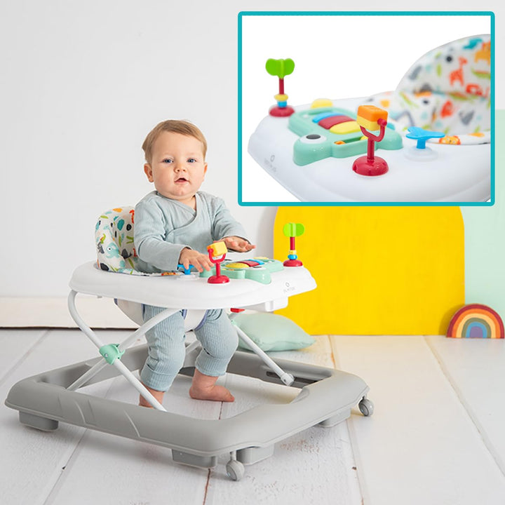 Olmitos Lauflernhilfe für Babys mit Aktivitäten-Tablett, erste Schritte, sensorische Stimulation und
