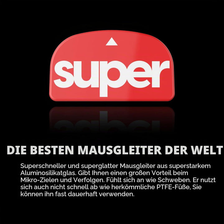 Pulsar Gaming Gears Superglide Mausfüsse für Logitech G Pro X Superlight (Rot, Superglide 2), LGSSGR