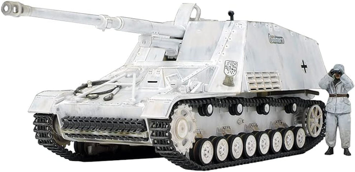 TAMIYA 32600 1:48 Dt. Nashorn Jagdpanzer (1) -originalgetreue Nachbildung, Plastik Bausatz, Basteln,