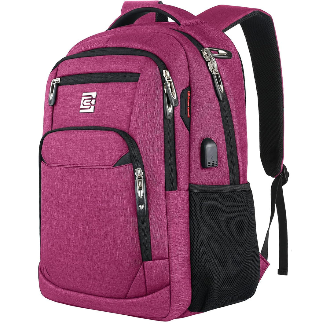marcello Rucksack Damen,Laptop Rucksäcke mit USB-Ladeanschluss für Arbeit Schule Uni Schulrucksack f