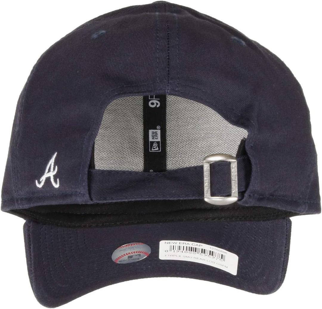 New Era MLB Cap verstellbar Basecap 9forty Baseball Kappe NY LA Rear Logo Einheitsgrösse Atlanta-Nav