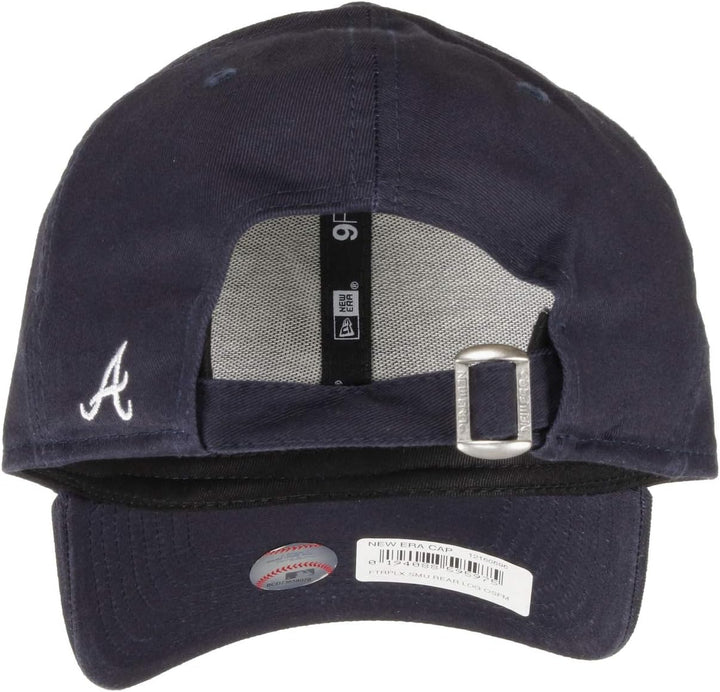 New Era MLB Cap verstellbar Basecap 9forty Baseball Kappe NY LA Rear Logo Einheitsgrösse Atlanta-Nav