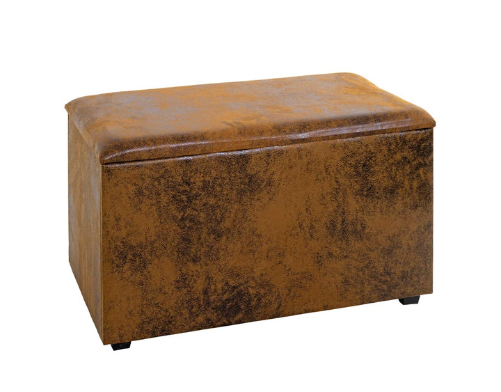 HAKU Möbel Sitztruhe, MDF, vintage-braun, B 65 x T 40 x H 42 cm vintage-braun 65 x 40 x H 42 cm Vint