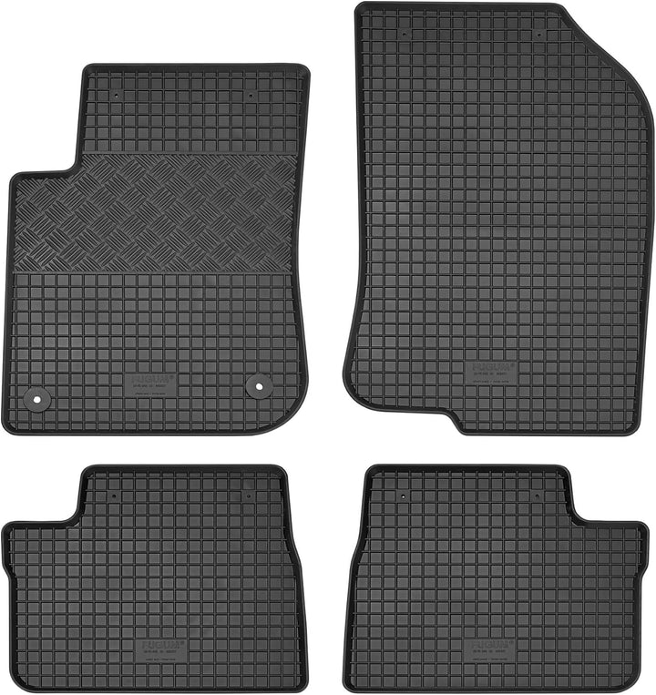Passgenaue Kofferraumwanne und Gummifussmatten geeignet für Peugeot 2008 ab 2013 + Gurtschoner
