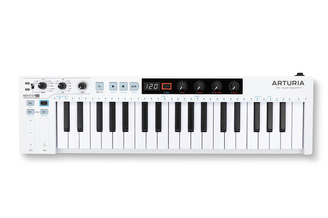 Arturia - Keystep 37- Kreativer MIDI-Controller, Sequenzer, Arpeggiator und Akkord-Generator -37-Not