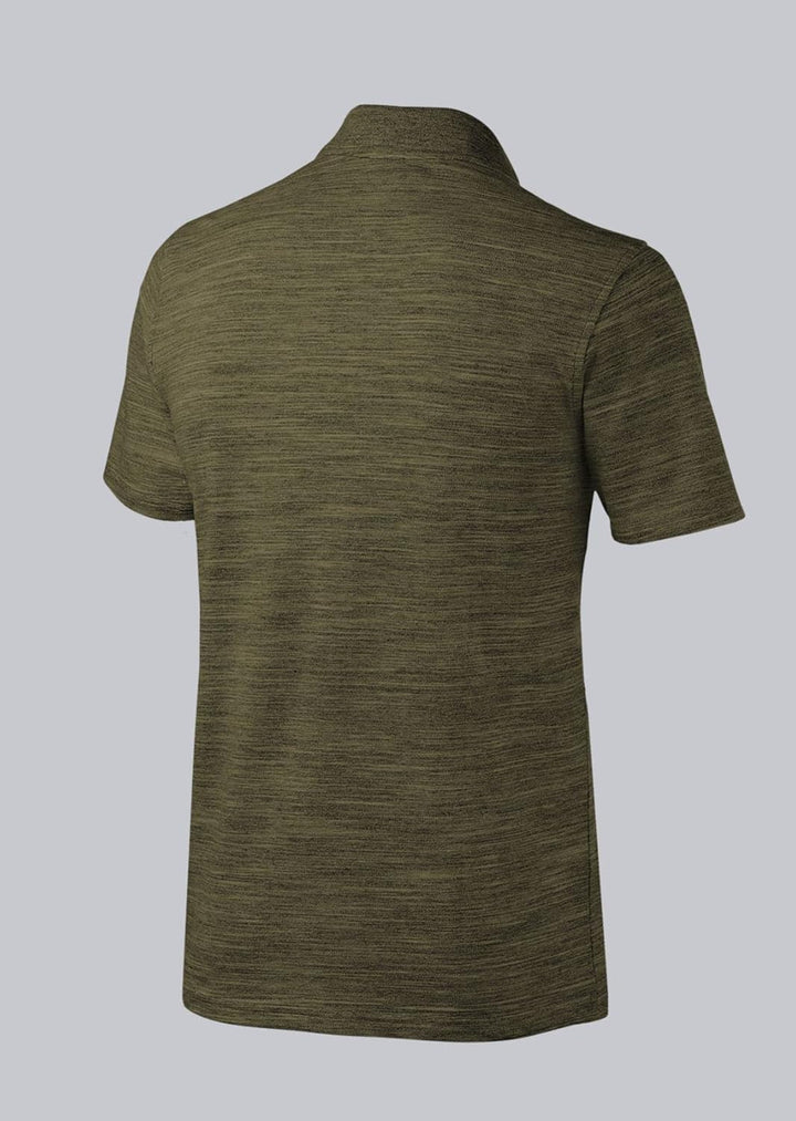 BP 1712-232-73-L Unisex-Poloshirt, Space-Dye-Stoff, 1/2 Ärmel, Polokragen, 195,00 g/m² Stoffmischung