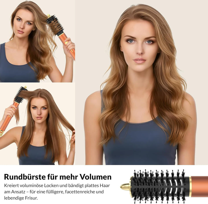 7 in 1 Hair Styler Set, Haarstyler - Airstyler, Auto-Wrap-Lockenstab und Föhnbürste Set, High Speed