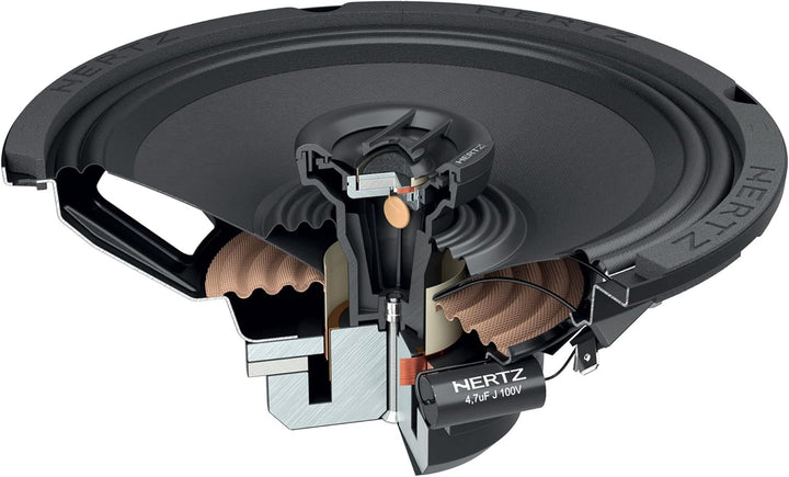 Hertz SX 200 NEO – 200-mm-2-Wege-SPL-Koaxiallautsprecher, 260W Peak, 130W RMS, 99,5dB SPL, 4Ω, wasse