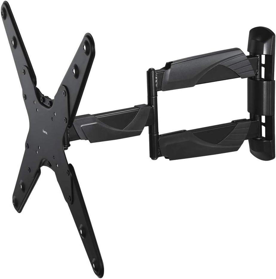Hama TV Wandhalterung 180° schwenkbar, neigbar (TV Halterung für Flat TV 32“ – 65“, Wandhalterung in