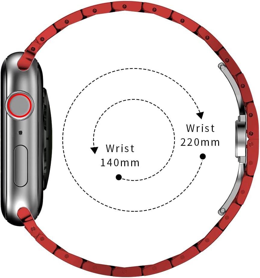 ANYE Kompatibel mit Apple Watch Armband 41mm 40mm 38mm, Armband Apple Watch Series 8 Series 7 Edelst