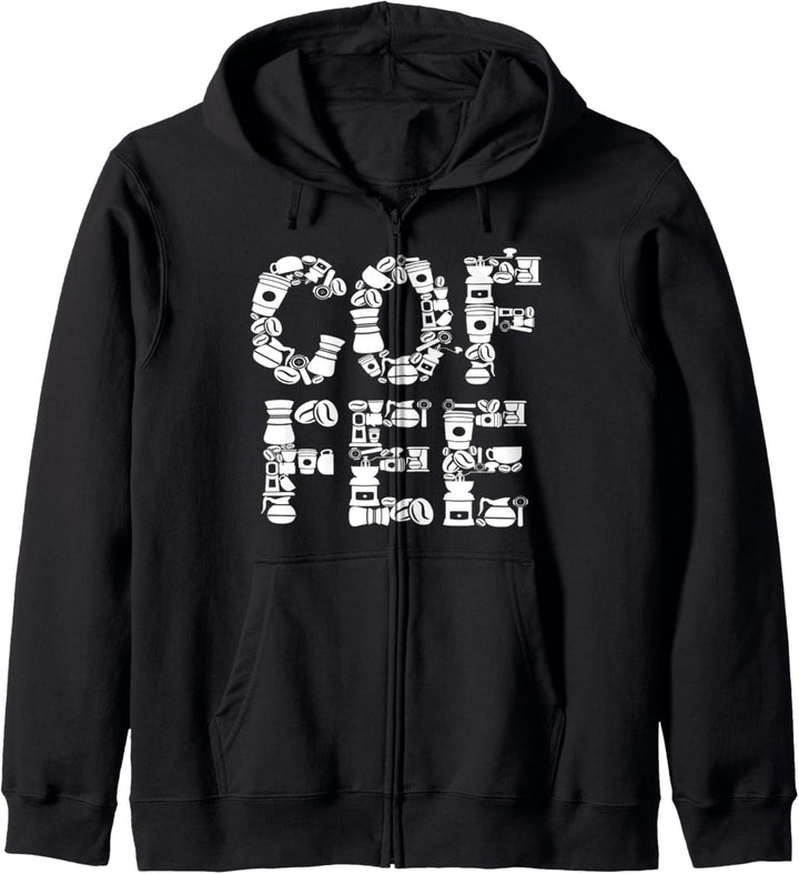 Coffee Addict Geschenk Bohnentopf Koffein Coffee Shop Fun Kapuzenjacke