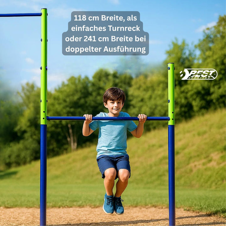 Best Sporting Unisex – Erwachsene Doppel Turn Reck, Doppel-241 cm, One Size Doppel - 241 Cm