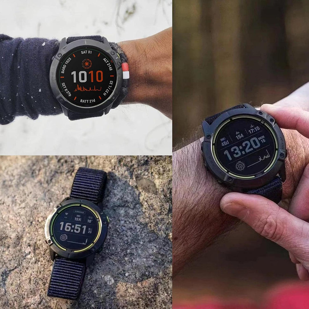 YOOSIDE 22mm Loop Nylon Armband für Garmin EPIX Pro 47mm / Fenix 6 / Fenix 5 / Fenix 7, Ultraleichte