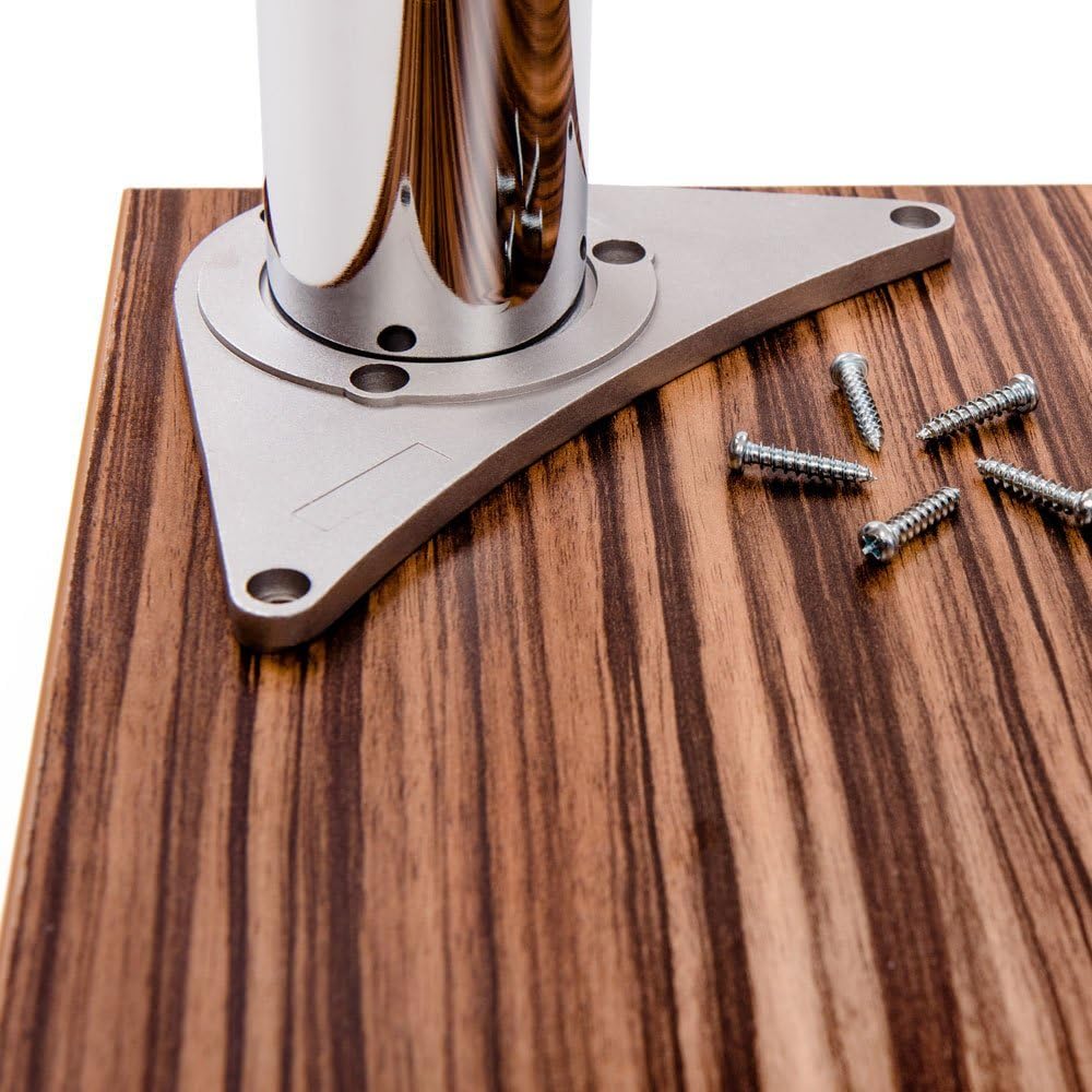 sossai® Premium Tischbeine TBCH | höhenverstellbar | Design: Chrom | 4 Stück | Höhe: 110 cm (1100 mm