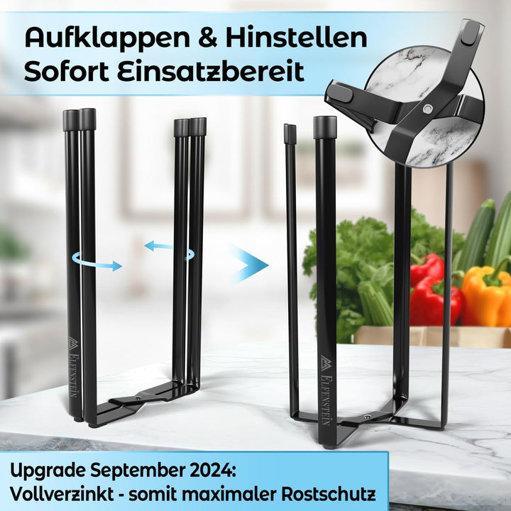Elfenstein Flaschen Abtropfständer - Flaschenständer zum Abtropfen - Metall Abtropfgestell Flaschen