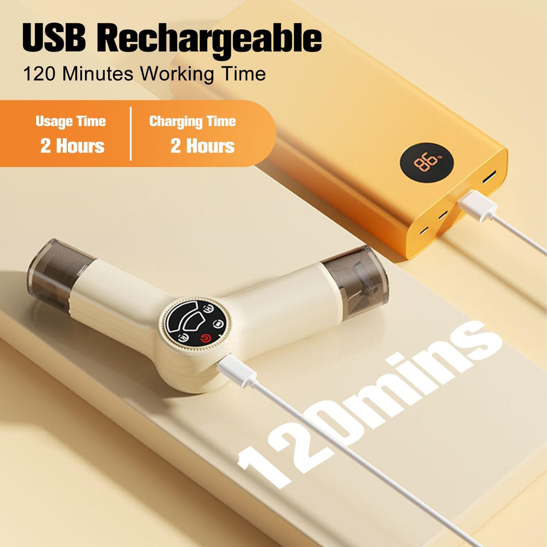 Hoofun Upgrade 2in1 Profi Pfotentrimmer: Nägel Feilen und Rasieren Trimmer mit Starker Motor & Akku