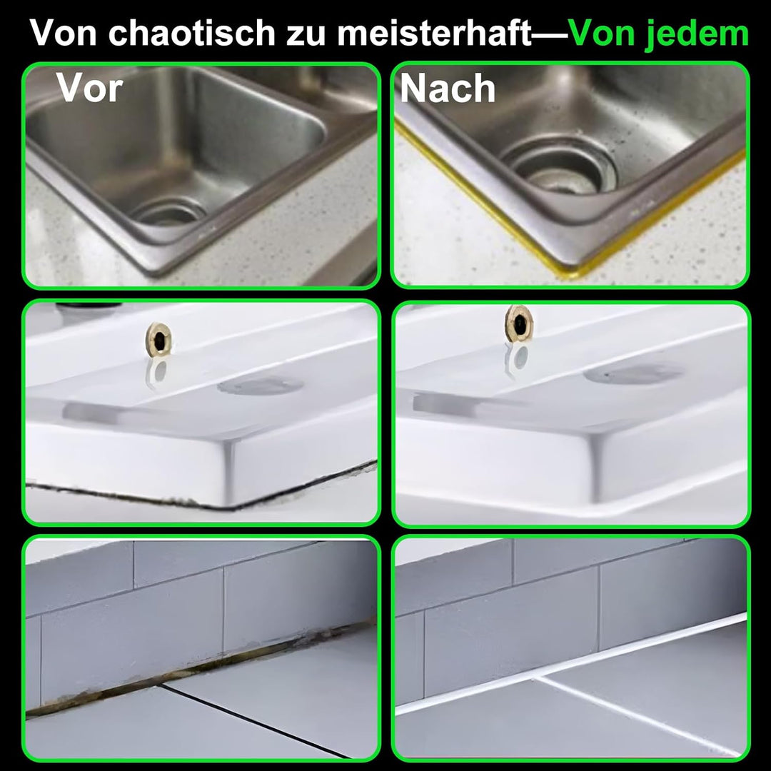 Silikonentferner Werkzeug Set aus Edelstahl, Fugenwerkzeug und Dichtmittel Glättset mit 3 Silikon Sc