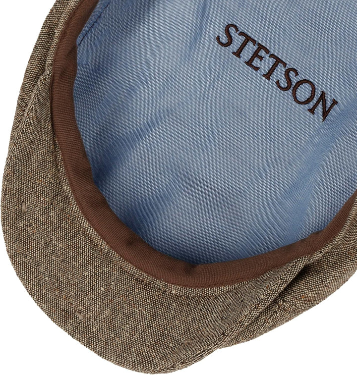 Stetson Donegal Colour Spots Flatcap - Zeitlose Schirmmütze - Klassische Form - Cap in Seiden-Wollmi