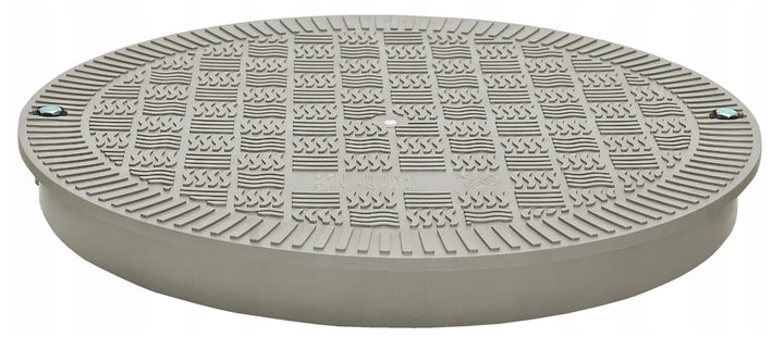 BABYLONPLAST Schachtabdeckung, Kanaldeckel, DN400, Kunststoff Schachtdeckel 15 kN - Passend für Ø400