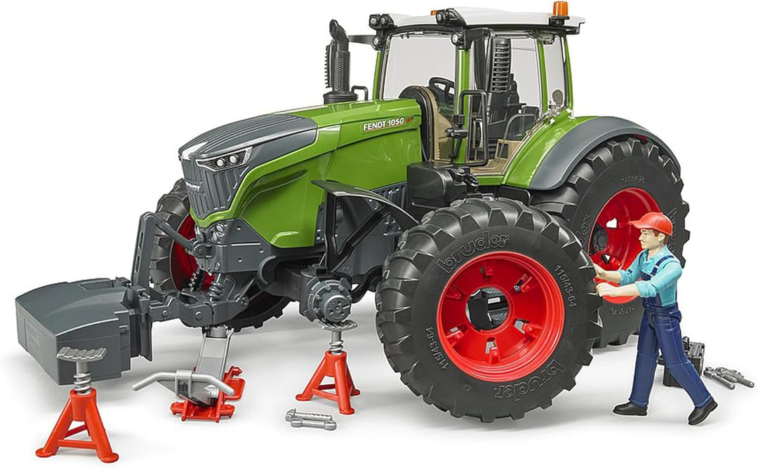 bruder 04041 - Fendt 1050 Vario mit Mechaniker & Werkstattausstattung - 1:16 Traktor Trecker Schlepp