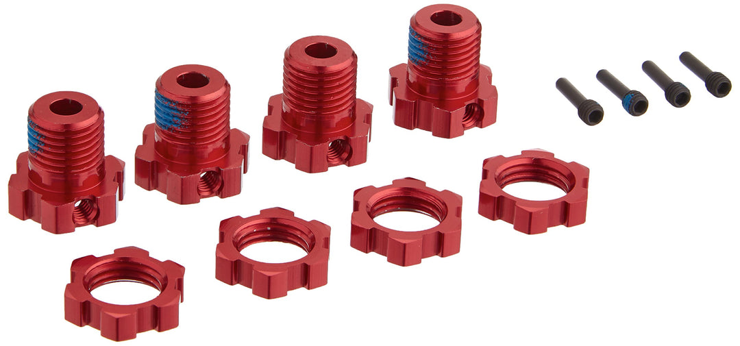 Traxxas 5353R Splined Radnabe Modellautoteile Rot 17mm