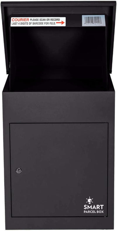 Smart Parcel Box, mittelgrosser Paketbriefkasten mit Paketfach und Briefkasten, sicherer Paketkasten