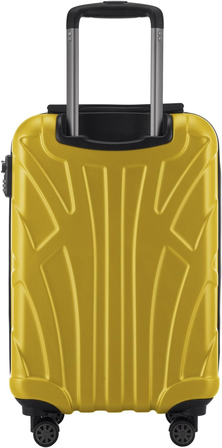 suitline - Handgepäck Hartschalen-Koffer Koffer Trolley Rollkoffer Reisekoffer, TSA, 55 cm, ca. 34 L
