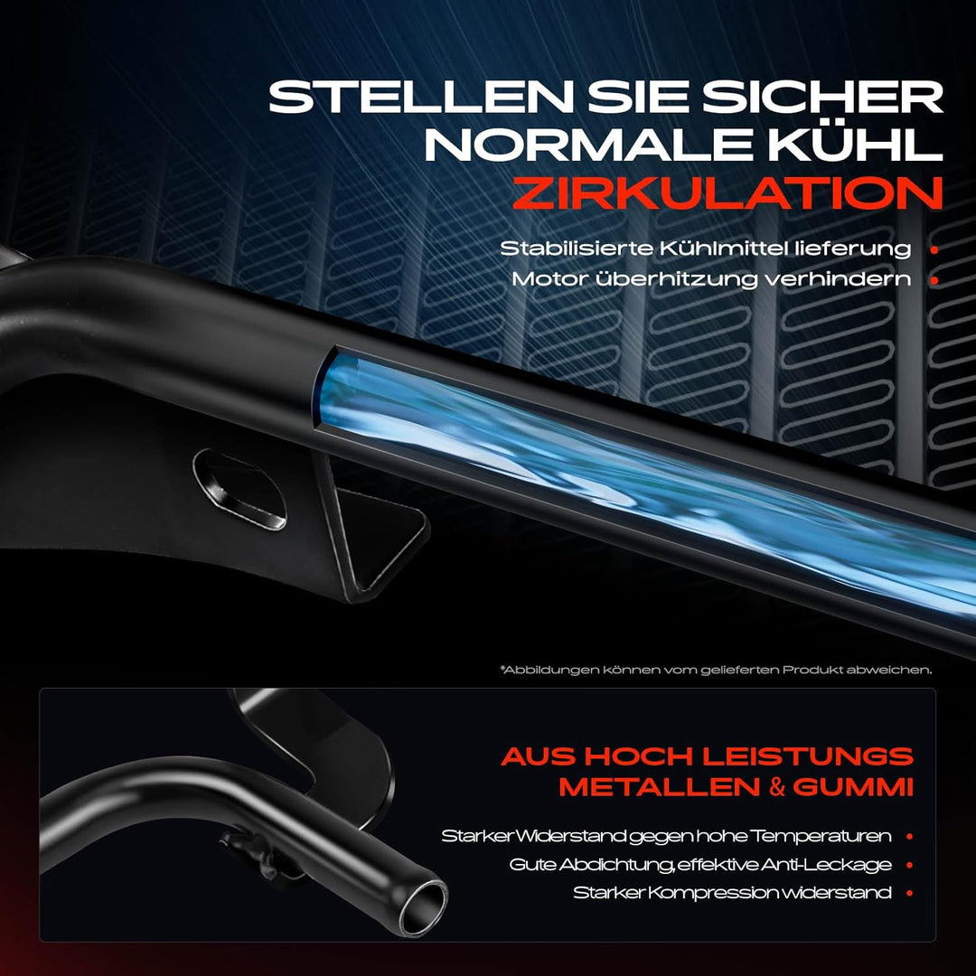 Frankberg Kühlmittelrohr Schlauch Kompatibel mit Croma Astra H Signum Vectra C Zafira 9-3 1.9L Diese