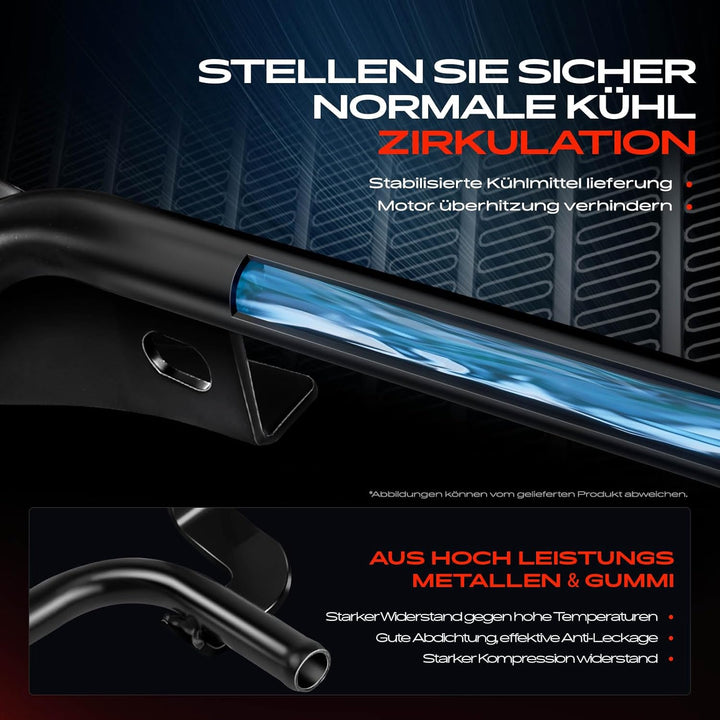 Frankberg Kühlmittelrohr Schlauch Kompatibel mit Croma Astra H Signum Vectra C Zafira 9-3 1.9L Diese