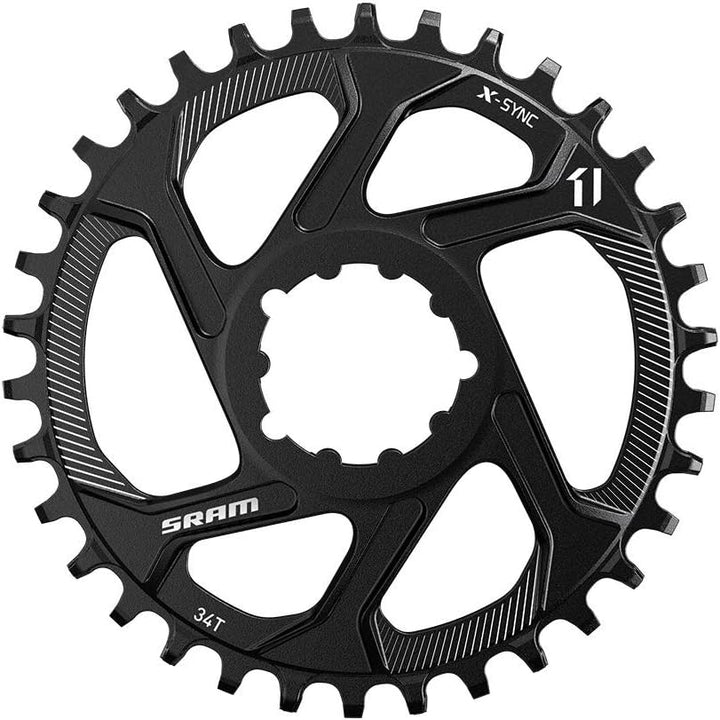 Sram Eagle X-Sync 34T Direktmontage Off-Set Boost Aluminium 12-Fach Kettenblatt - Schwarz, 3 mm Schw