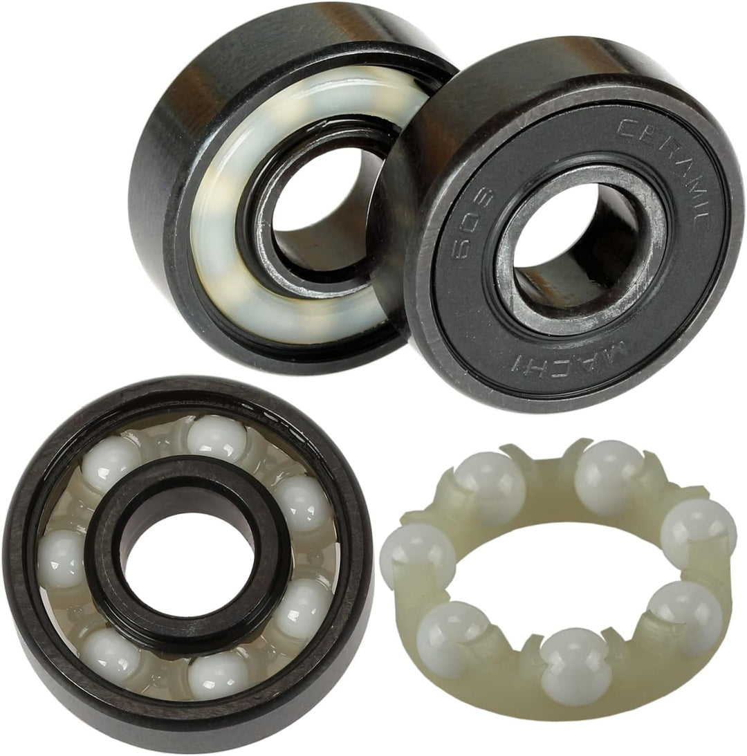 Mach1 Bambus Longboard mit Keramik Kugellager + T-Tool - Skateboard Drop Through Cruiser Komplettboa