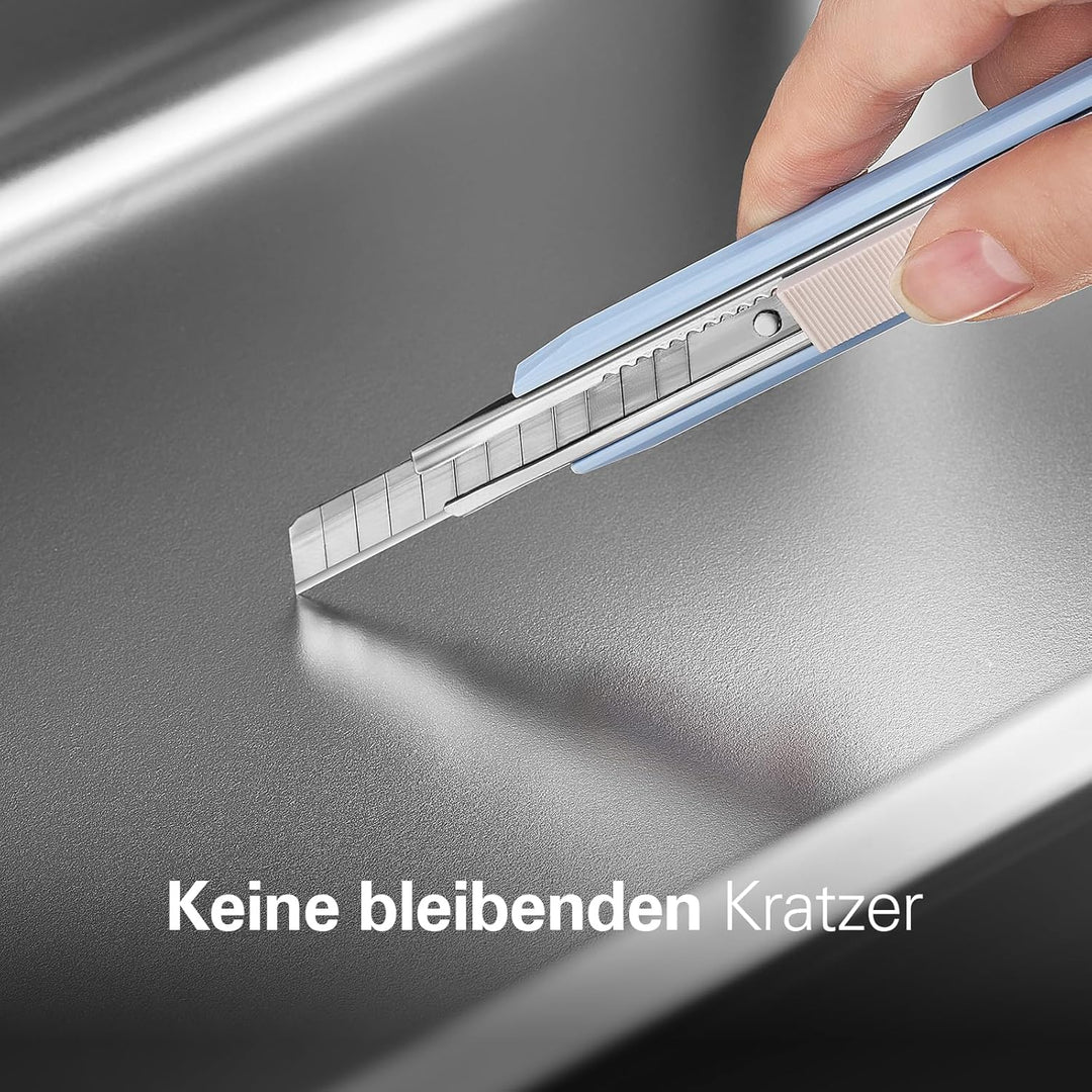 Barhon Katzenklo Edelstahl 60 x 40 x 20 cm, Katzentoilette Edelstahl für Grosskatzen mit hoher Seite
