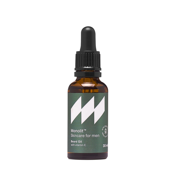 Monolit - Bartöl für Herren mit Avocadoöl, Jojobaöl, Arganöl und Vitamin E 30 ml - Flasche mit Pipet