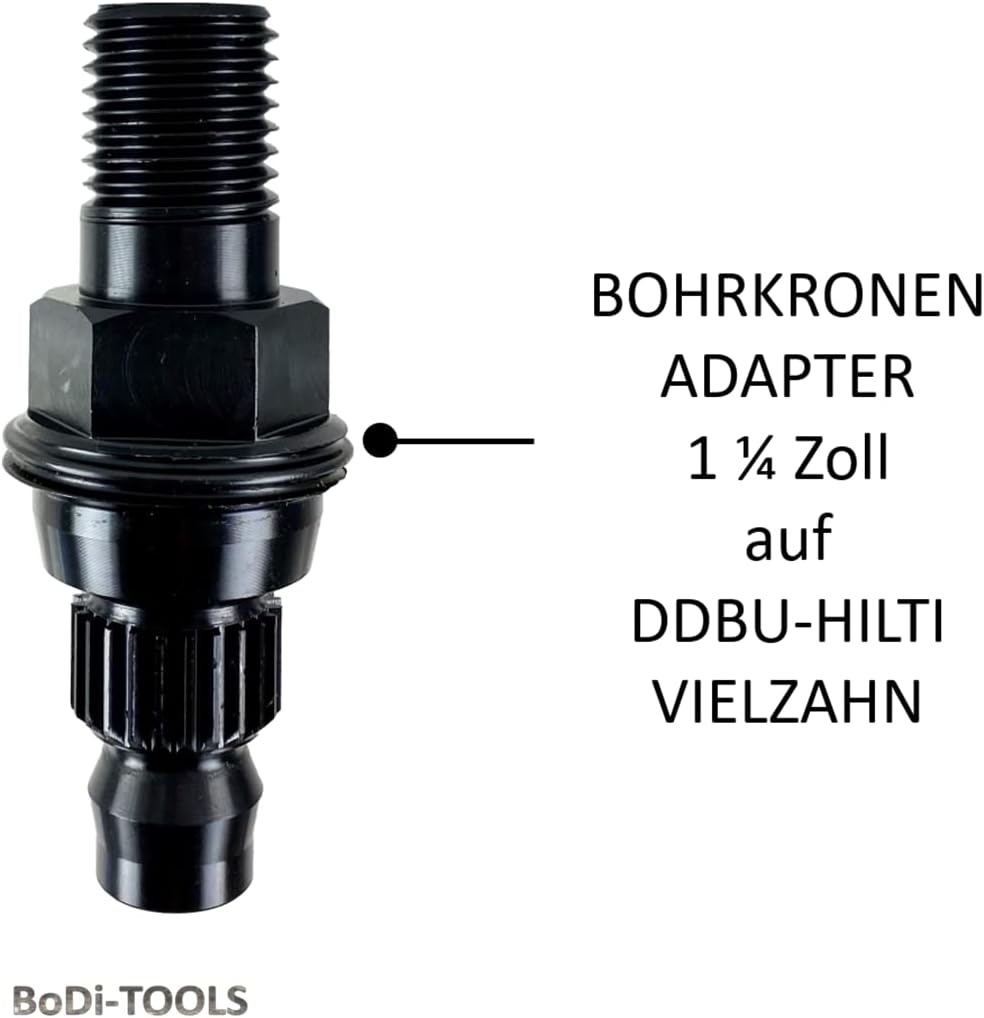 Bohrkronen Adapter, Dosensenker Adapter, Fliesenbohrer Adapter, (Adapter, DDBU-Hilti 1 1/4" Zapfen)