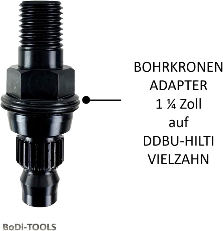 Bohrkronen Adapter, Dosensenker Adapter, Fliesenbohrer Adapter, (Adapter, DDBU-Hilti 1 1/4" Zapfen)