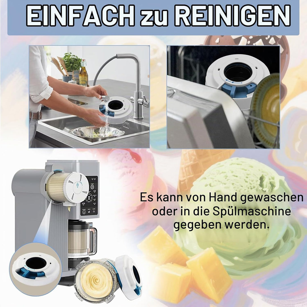 Deckel für Ninja Swirl Creami Behälter，Zubehör für Nc700 Nc701eu Serie, Kompatibel mit Ninja Eismasc