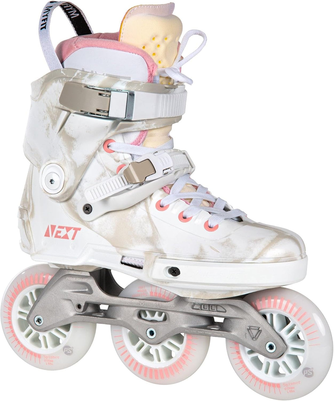 Powerslide Inline Skate Next Marble Pink 100, für Urban und Fitness, für Damen und Herren 42-43, 42-