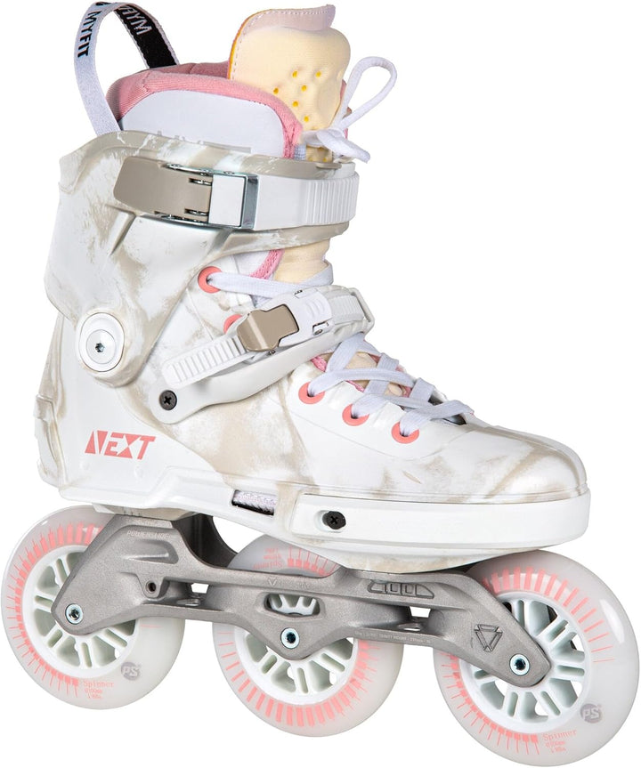 Powerslide Inline Skate Next Marble Pink 100, für Urban und Fitness, für Damen und Herren 42-43, 42-