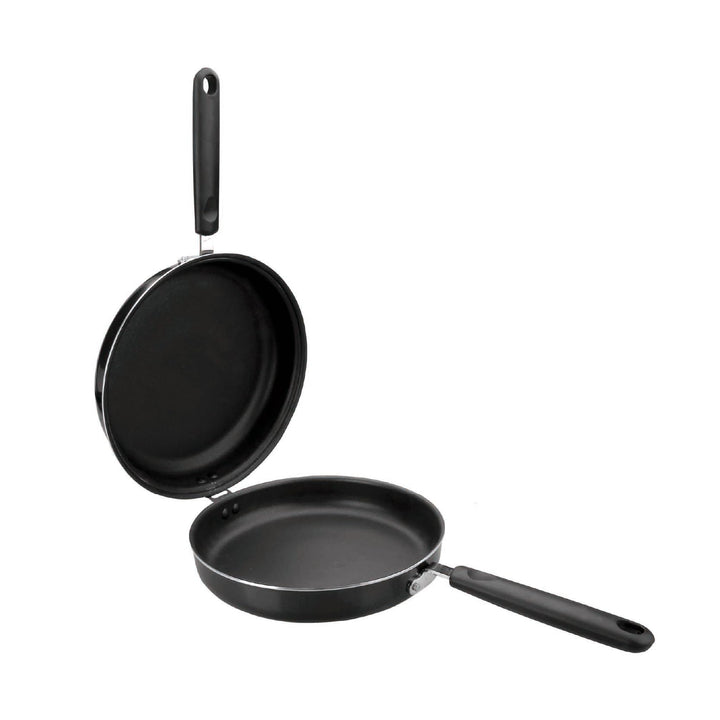 ibili 407200 Bratpfannen-Set "Chef Style" 20 / 24 cm, Aluminium, schwarz, 47 x 28.5 x 3.7 cm,2 Einhe
