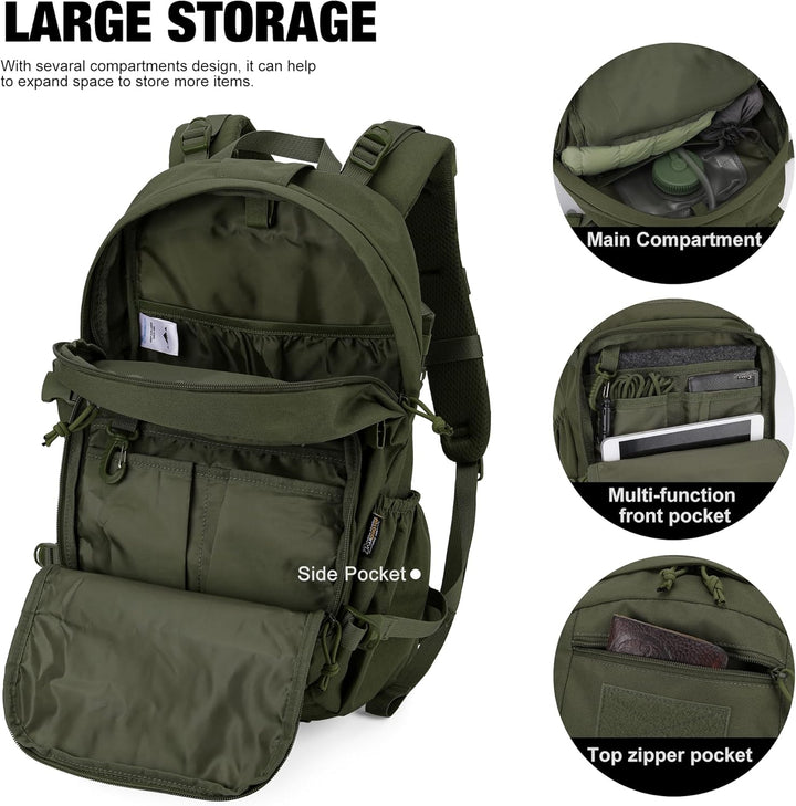 Mardingtop 25L Militär Rucksäcke für Taktischer Fahrrad Wandern Spazieren Klettern Bergsteigen Radfa