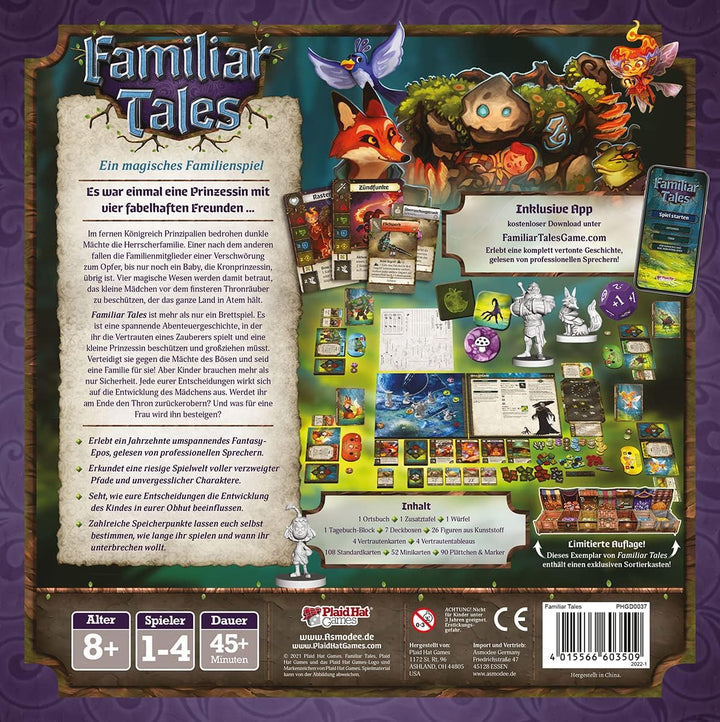 Plaid Hat Games | Familiar Tales | Familienspiel | Brettspiel | 1-4 Spieler | Ab 8+ Jahren | 45 Minu